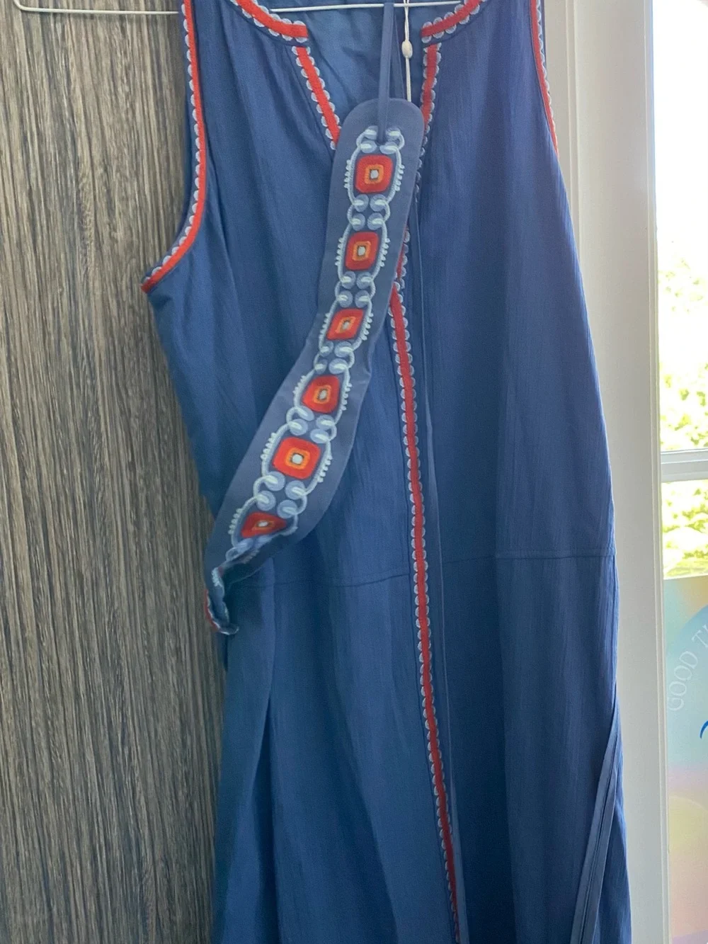 Tory Burch Navy Blue Dress with Red Trim Sz 8